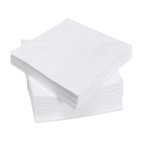 A stack of 5000 x 1ply Napkins is neatly arranged against a white background.