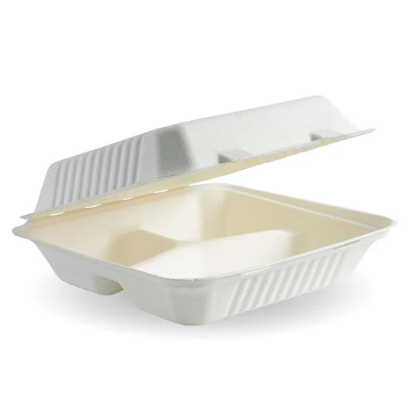 Bagasse 3 Compartment Boxes (200)
